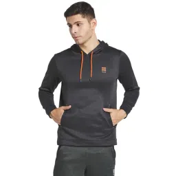 Rock.it Black Regular Fit Hooded Sweatshirt-image-7