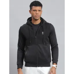 Rock.it Black Regular Fit Hooded Sweatshirt-image-12