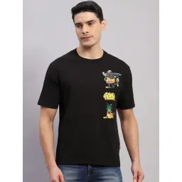 Rock.It Black Regular Fit Printed T-Shirt-picture-48