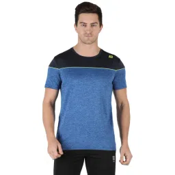 Rock.it Blue & Black Self Pattern Regular Fit T-Shirt-picture-22