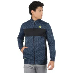 Rock.it Blue Regular Fit Colour Block Sweatshirt-image-31