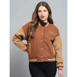 Rock.it by Monte Carlo Women Printed Regular Fit Band Neck Full Sleeve Jacket With Button Closure-image-24