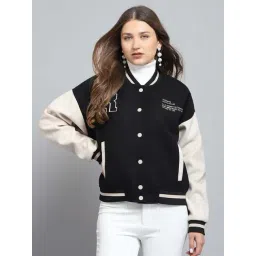 Rock.it by Monte Carlo Women Printed Regular Fit Band Neck Full Sleeve Jacket With Button Closure-picture-33