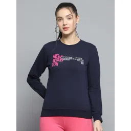 Rock.it by Monte Carlo Women Printed Regular Fit Round Neck Full Sleeve Sweatshirt-picture-31