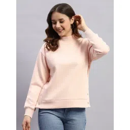 Rock.it by Monte Carlo Women Solid Regular Fit High Neck Full Sleeve Sweatshirt-picture-24