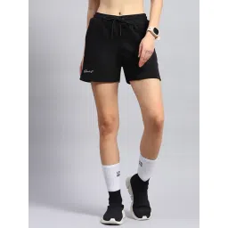 Rock.it by Monte Carlo Women Solid Regular Fit Short With Drawstring Closure-picture-43