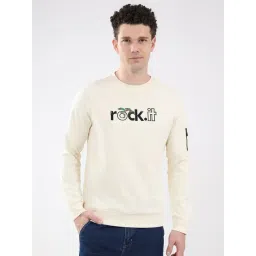 Rock.it Cream Regular Fit Embroidered Sweatshirt-picture-32