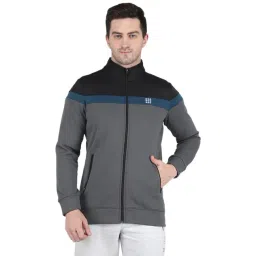 Rock.it Dark Grey Regular Fit High Neck Jacket-picture-36