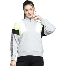 rock.it from house of Monte Carlo Solid Lavender Mock Neck Full Sleeve Sweatshirt for Womens-picture-30