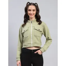 Rock.it Green Polyester Blend Solid Full Sleeve Sweatshirt-picture-28