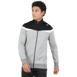 Rock.it Grey Regular Fit Colour Block Sweatshirt-image-27