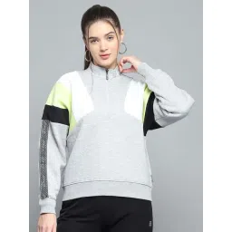 Rock.it Grey Regular Fit Colour-Block Sweatshirt-image-33