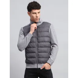 Rock.It Grey Regular Fit Quilted Jacket-picture-38