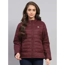 Rock.it Maroon Nylon Blend Solid Full Sleeve Jacket-picture-27