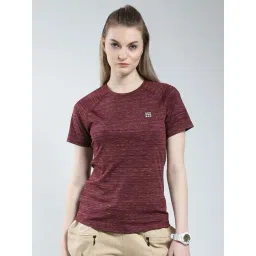 Rock.It Maroon Regular Fit Textured Sports T-Shirt-picture-20