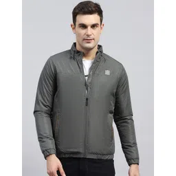 rock.it Men Mock Collar Solid Casual Lightweight Bomber Jacket-picture-32