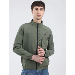 rock.it Mock Collar Long Sleeves Lightweight Bomber Jacket-picture-41