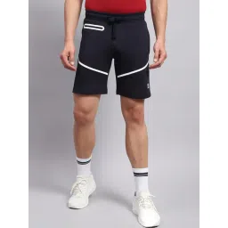 Rock.it Navy Blue Cotton Regular Fit Shorts-picture-30