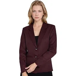 rocksy Blazer for Women Formal Casual & Semi Formal Wear, Office Wear Coat with 2 Pockets, Satin Fabric-picture-41