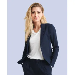 rocksy Women Solid Single Breasted Casual Blazer-picture-11