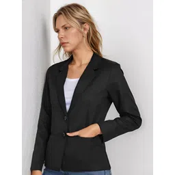 rocksy Women Solid Single Breasted Casual Blazer-picture-19