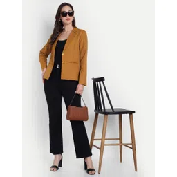 rocksy Women Solid Single Breasted Casual Blazer-picture-20