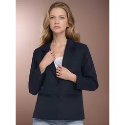 rocksy Women Solid Single Breasted Casual Blazer-picture-43