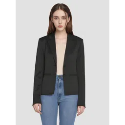 rocksy Women Solid Single Breasted Casual Blazer-picture-12