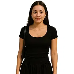 rockwell Women’s Soft Rib Knit Crop Top | Fully Stretchable Slim Fit Tank Top for Everyday Casual Wear | 012-picture-13