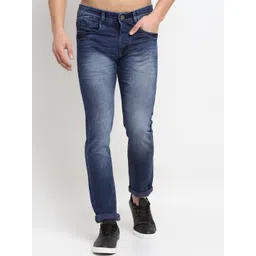 Rodamo Men Blue Slim Fit Heavy Fade Stretchable Jeans-picture-13