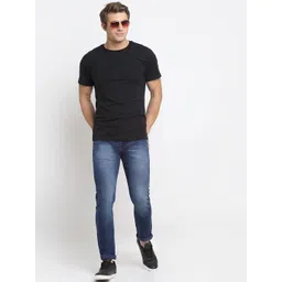 Rodamo Men Blue Slim Fit Heavy Fade Stretchable Jeans image 3