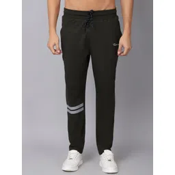 Rodamo Men Green Brand Logo Printed Slim-Fit Track Pants-picture-16