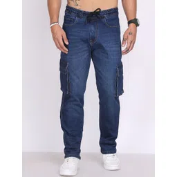 Rodamo Men Relaxed Fit Mid-Rise Light Fade Stretchable Cotton Jeans-picture-27