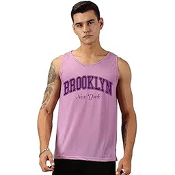 Regular Fit Printed Cotton Blend Vest/Tank Top for Men, Running and Outdoor-image-4