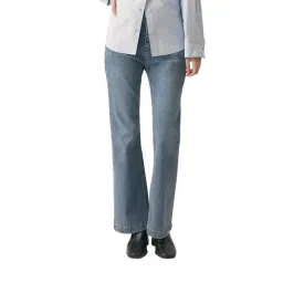 Roem Indigo Mid Rise Bootcut Denim Jeans-picture-11