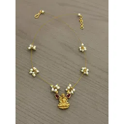 ROFARWORD Gold-Plated Stone-Studded & Beaded Jewellery Set-picture-39