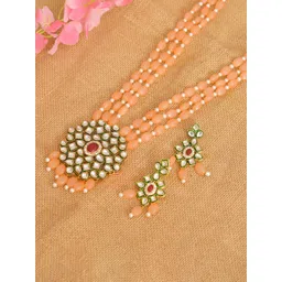 ROHINIKA Gold-Plated Kundan-Studded & AD Beaded Layered Jewellery Set-picture-11