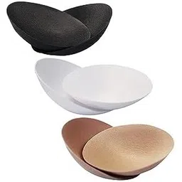 rokonic Bra Cups Pad for Women Round Cotton Cup Bra Pads Blouse Cups Pads(Black,Skin,White) Pack of 3-picture-52