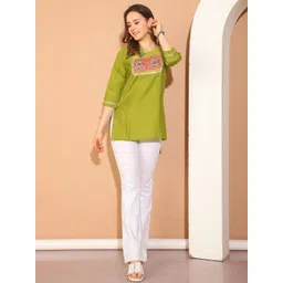 Roly Poly Bandhani Printed Straight Kurti-picture-17