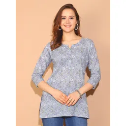 Roly Poly Floral Printed Pure Cotton Kurti-picture-29