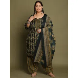 Roly Poly Women Floral Printed Regular Kurta with Salwar & With Dupatta-picture-35