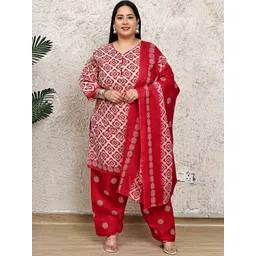 Roly Poly Women Geometric Printed Regular Kurta With Salwar & Dupatta-picture-20