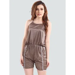Romaisa Camel Brown Nightdress image 1