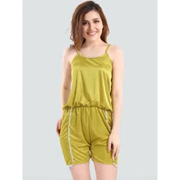 Romaisa Women Olive Green Jumpsuit Nightdress-picture-17