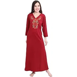 romaisa Women's Winter Woolen Nighty (Size_Free Size)-picture-33