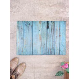 Romee Blue Polyester Door Mat - Set of 1-picture-19