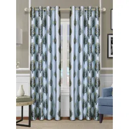 Romee Blue Polyester Floral Curtains and Sheers-picture-20