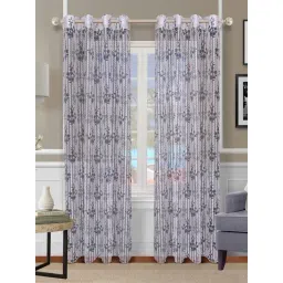 Romee Blue Polyester Floral Curtains and Sheers-picture-24