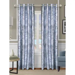 Romee Blue Polyester Floral Curtains and Sheers-picture-10