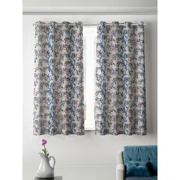 Romee Blue Polyester Floral Curtains and Sheers-picture-25